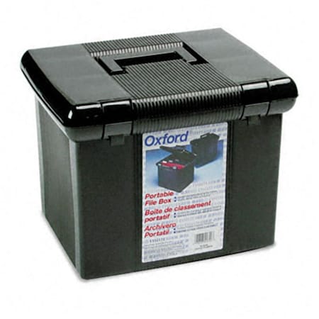 Esselte Pendaflex Esselte Pendaflex  Portafile File Box  Letter  Plastic  14-7/8 x 12-1/8 x 11-7/8  Black ES32259